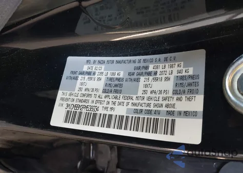 2023 Mazda Cx-30 2.5 S Select from USA, damaged, VIN 3MVDMBBM2PM538934